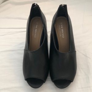 Lane Bryant Leather Platform Heels Size 8 Wide